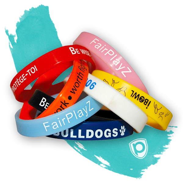 Pulseiras de silicone personalizadas ? Orçamento online gratuito