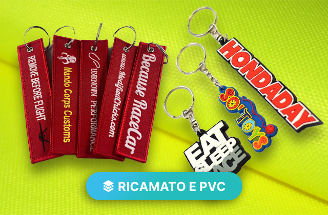 Porta-chaves em PVC e bordados online