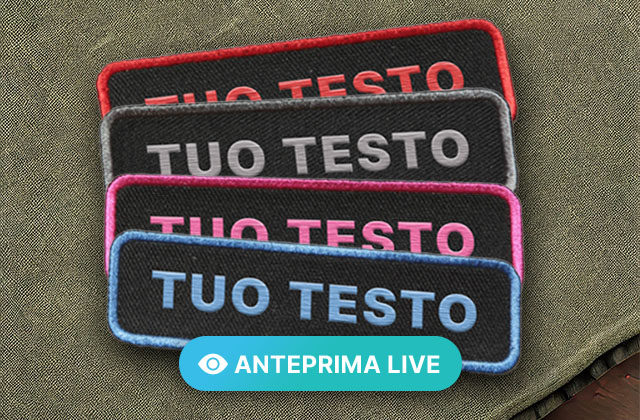 Patch bordado NOME/TEXTURA